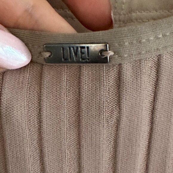 LIVE! Women’s Striped Romper Suit | Size M | Light Brown | Excellent Condition - Picture 4 of 5